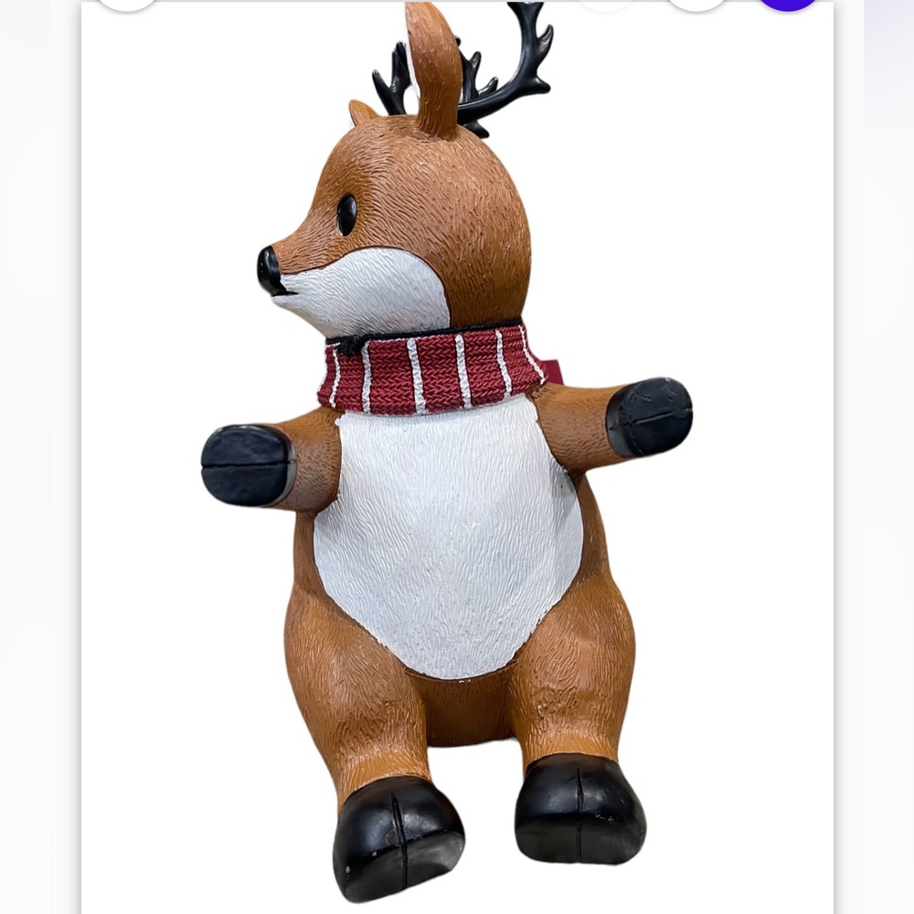 REINDEER BOTTLE HOLDER -Holds 1 Bottle of Wine-New